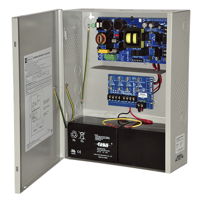 AL1024ULXPD4 - Fuente de alimentación de 24 Vcd@ 10 A / Con capacidad de baterías de respaldo / 1 salida / Requieren baterías / Voltaje de entrada de : 115 Vca.