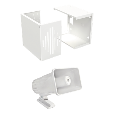 SF581AGAB - Sirena de alarma / 2 tonos / 118 dB / 30 W / 12 VCC / 7.87 x 5.87 x 9.45 in / Gabinete exterior incluido