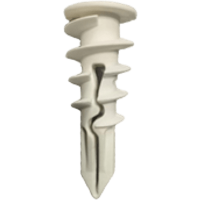 TPDAP2.0 - Taco Auto-Perforable / Resistencia 35 kg en Panel Yeso 1/2" / Punta Expandible / Nylon con Fibra de Vidrio / 42 mm Altura / 40 Piezas