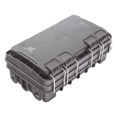 FDP-420E-8 - Caja de Distribución de Fibra Óptica / 24 Empalmes / 8 Puertos SC/APC / IP65 / Exterior / PP Resistente UV y Fuego