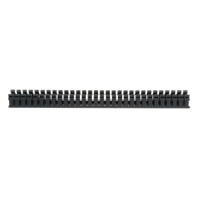 H2X2BL6 - Canaleta Ranurada de PVC / Base Tipo H / 2.17 in Ancho / 1.92 in Alto / 6 ft Largo / Sin Tapa / Negro