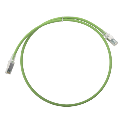 ZM6A-S03-07B - Patch Cord Cat6A S/FTP / 0.91 m (3 pies) / CM/LS0H / Verde / Bulk