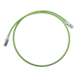 ZM6A-S03-07B - Patch Cord Cat6A S/FTP / 0.91 m (3 pies) / CM/LS0H / Verde / Bulk