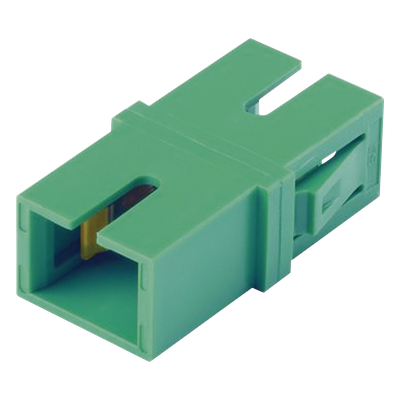 FASSCZAG-L - Módulo Acoplador / SC/APC Simplex / Fibra Monomodo / Cerámica Zirconia / Verde / Tg>100°C