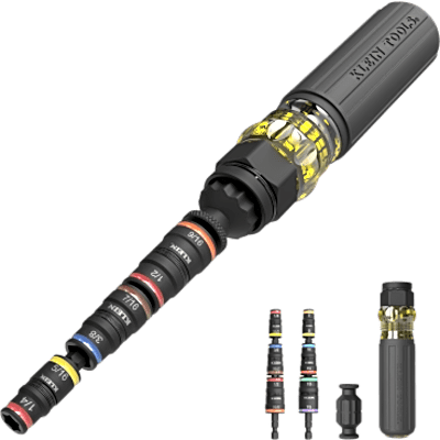 32914HD - Desarmador de Impacto / 14 en 1 /  Magneto de Tierras Raras / Almacenamiento Dual / Asistencia de Torque /  Adaptador 7/8".