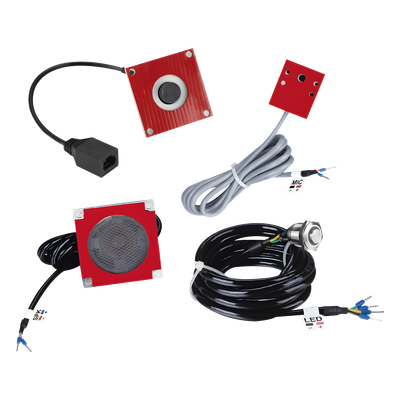 PA2FKIT - Kit de Accesorios para Intercomunicación / Cámara IP 720p HD / Micrófono Resistente al Agua / Parlante 5W / 8Ω / Botón de Llamada / Plug and Play