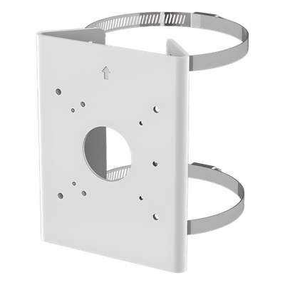 HA35PLM01 - Soporte de Poste para Cámara / Carga 4 kg / Aluminio y Acero Inoxidable SUS304 / Poste 65-152 mm (2.6-6.0 in) / Uso Interior y Exterior