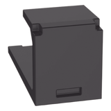 CMBBL-X - Panduit Blank modul for 1port MiniJack Negro Nylon