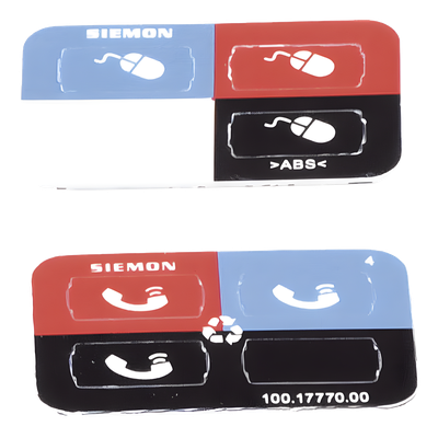 Z-ICON-01B - Icono para Identificación de Jacks / Montaje Plano o en Ángulo / Cat 5e/6/6a / UL 94 V-0 / Bolsa 100 Piezas