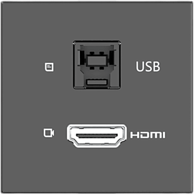 MD-H+B/AF(B) - Módulo Pasivo | HDMI + USB Passthrough | 4K@60 (4:4:4) | USB 3.2 Gen 2 10Gbps | Graphite Black