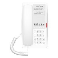 H4WW - Teléfono IP Hotelero / Wi-Fi 6 Dual-Band / 2 Líneas SIP / 5 Teclas Programables / Puerto USB-A / PoE 802.3af / Audio HD