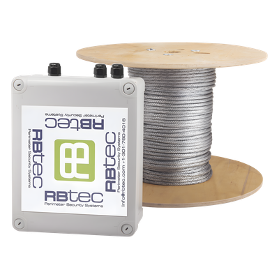 IROC-1Z-250-V2 - Kit de Cable Sensor Para Cercas Ciclónicas IRONCLAD / 75 METROS / 1 ZONA / Sin Falsas Alarmas por Viento / TODO Incluido/TARJETA LPU400/ Calibración p