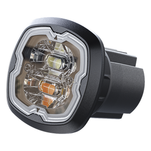 SPF16W - Estrobo Empotrable LED / 6 LED Doble Color / Homologado ECE R65 Clase I / IPX7 / 12-24 VCD / Sincronización hasta 20 Unidades