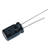 0220M0035V - Capacitor Electrolítico Radial en Aluminio de 220 µFd, 35 Vcc, 105 °C, 10 x 12.5 mm.