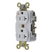 HUB-IG5362W - Contacto Dúplex Industrial / 20 A / 125 V / 2 Polos 3 Hilos / NEMA 5-20R / Grado Pesado
