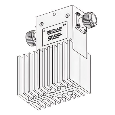 I3113W-2 - Aislador de Etapa Sencilla / 380-415 MHz / 35 MHz BW / 125W Entrada / 60W Reflejada / N Hembras / 38x64x88 mm