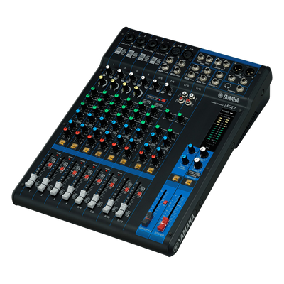MG12 - Mezcladora de Audio Analógica / 12 Canales / 6 Entradas Micrófono-Línea / 2 Buses de Grupo / Preamplificadores D-PRE / Compresores de 1 Mando