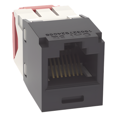 CJ5E88TGBL - Conector Jack RJ45 / Categoría 5e / 8P8C / Terminación sin Impacto / 22-24 AWG / PoE 100W / -10°C a 65°C