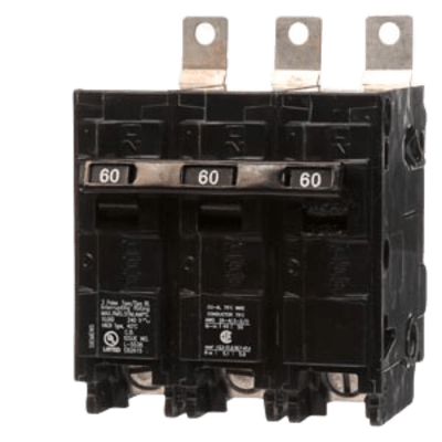 B360S - Interruptor Termomagnético / 3 Polos / 60 A / 10 kA / 240 V AC / Montaje Atornillable