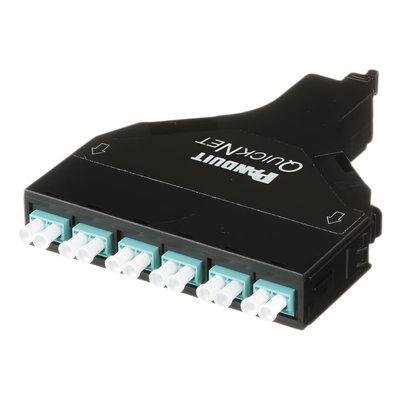 FQZN-12-10AS - Cassette de Fibra Óptica / 12 Fibras LC a MPO / OM4 / Método A / 0.5 dB / 550 m (1804.5 ft)