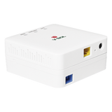 V2801-SC - ONU Bridge EPON/GPON / 1 Puerto SC/UPC / 1 Puerto LAN Gigabit / Roseta Integrada / 91x91x41 mm / 4W