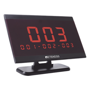 TD105 - Pantalla receptora inalámbrica / 433.92 MHz / 100-200 m / 999 transmisores / 9 áreas / 328-656 pies