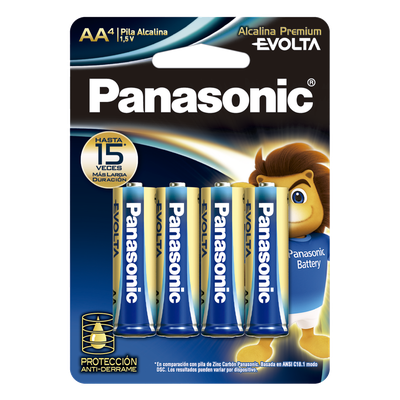 LR6EGL/4B - Batería Alcalina AA / 1.5 VCC / Química Zn/MnO2 / Rango -20°C a 50°C / Paquete 4 Unidades