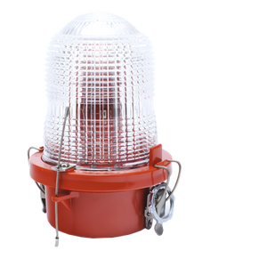 OL1-VLED2-IR - Lámpara de Obstrucción / LED IR Roja / Baja Intensidad 32.5 cd / 120-240 Vca / 360° Cobertura / IP Aeronáutico