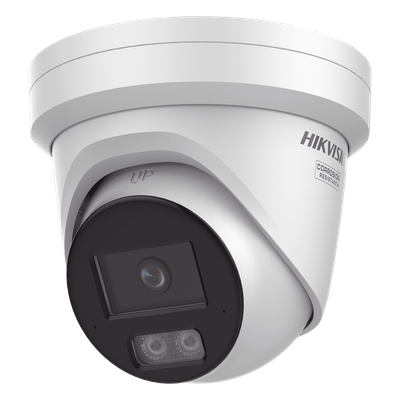 DS-2CD2347G3-LI2UY - Turret IP 4 Megapixel / Lente 2.8 mm / 98 pies IR + Luz Blanca / Doble Micrófono / IP67 / WDR 130 dB / AcuSense 3.0 / NEMA 4X / AcuSeek