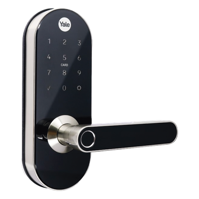 MX81727 - Cerradura Digital / Control Remoto / Lector de Huella y Tarjeta / Teclado Táctil / Zigbee 20 m (65.6 ft) / 250 Códigos / Backset Ajustable