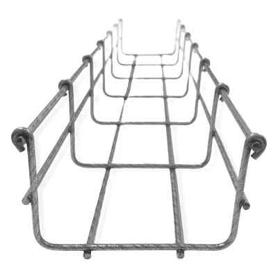 CH-54-100BM - Charola Tipo Malla / Bimetálica Zinc-Aluminio / 54/100 mm / 86 Cables Cat6 / 3 m (9.8 ft) / Uso Exterior y Zonas Húmedas