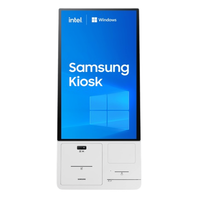 KM24C-KIT - Kiosco Interactivo / 24" Full HD / Touch Antibacterial / Windows IoT / Intel Core i3 / Wi-Fi / Dockable con Impresora Térmica