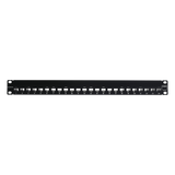 Z6-PNL-24K - Patch Panel UTP de 24 Puertos / Categoría 6 / Plano / 1UR / Precargado con Jacks Z-MAX / Acero 18 Gauge