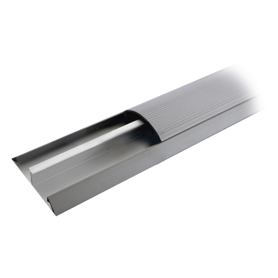 DMCTALUM - Ducto de Media Caña / Aluminio / 2.5 m (8.2 ft) de Largo / 60 mm x 17 mm / -20°C a +120°C / NOM-001-SEDE-2005
