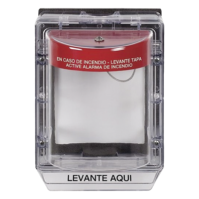 STI-1155-ES - Cubierta Protectora de Policarbonato / Bocina 95-105 dB / Montaje Empotrado / IP54 / ADA / 158x127x132 mm (6.2x5.0x5.2 in)