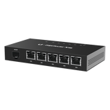ER-X-SFP - Router Gigabit / 5 Puertos RJ45 + 1 Puerto SFP / Dual-Core 880 MHz / 256 MB DDR3 / EdgeOS / -10°C a 45°C / 4.66 x 2.46 x 0.75 in