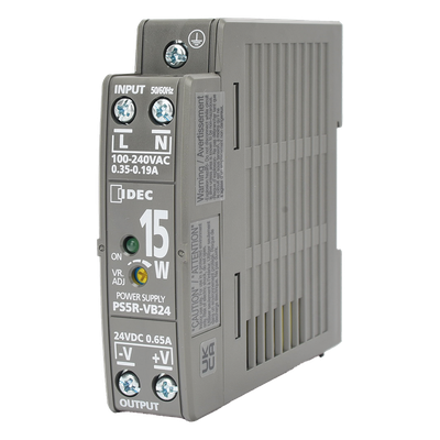 PS24-S15W - Fuente de Alimentación Conmutada / 24 Vdc / 15 W / Riel DIN / Entrada Universal 100-240 Vac