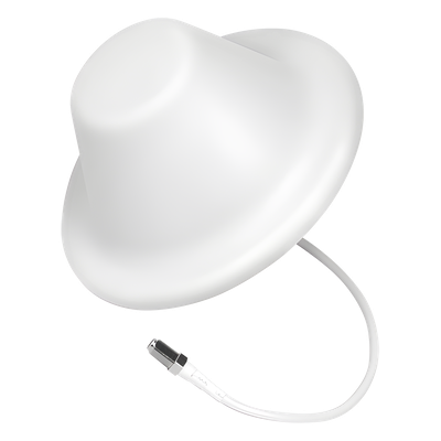 304-419 - Antena Tipo Domo| 698-960/1710-2700 MHz, 2/4 dB | 75 Ohm, con conector F Hembra.