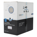 PRO-CAT6-R - Bobina de Cable / Cat6+ / 305 m (1000 ft) / CMR / Calibre 23 / 250 MHz / UL ETL / Super Flexible / Azul / Interior