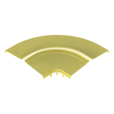 FRRASC12LYL - Tapa para Ángulo Recto Horizontal 90° / Sistema 12x4 / Longitud 456.9 mm / Apertura 3/4" (19 mm) / ABS 94V-0 / Amarillo