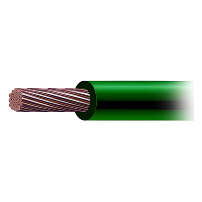 SLY-287-GRN/50 - Cable THW-LS / Calibre 4 AWG / 19 Hilos / 90°C Seco / 50 m (164 ft) / Verde