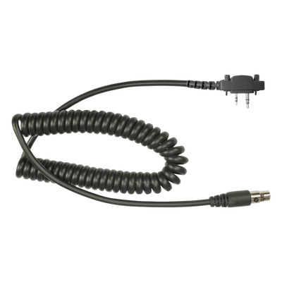MC-EM30S - Cable para Auricular / UL-914 Resistente al Fuego / Atenuación de Ruido / 6 Conductores / 250mm / 0.82 pies / Compatible Icom