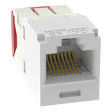CJ5E88TGWH - Conector Jack RJ45 / Mini-Com TG / Cat 5e / 8P8C / Sin herramienta de impacto / -10°C a 65°C