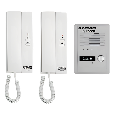 KDP-602-A/D - Syscom KDP-602-A/D portero automático Blanco