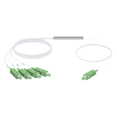 UF-SPLITTER-4 - Divisor Óptico PLC / 1x4 / SC/APC / Pérdida ≤7.4 dB / GPON / Rango 1260-1650 nm / -40 a 85 °C