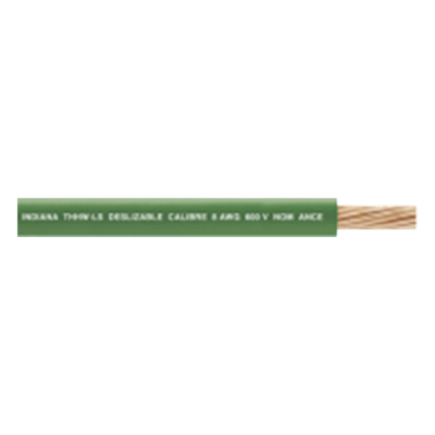 SLY-291-GRN/300 - Cable Eléctrico / 6 AWG / 1 Conductor / Cobre / THW-LS / 19 Hilos / Verde / 300 m / 984 pies