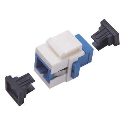 LP-FO-AD-6126 - Acoplador Keystone / Fibra Óptica Monomodo / SC/PC Simplex a SC/PC Simplex / Tolerancia ±0.10 a ±0.25 dB / Material ABS