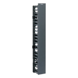 WMPVF45E - Organizador de Cable Vertical / 45 Espacios de Rack / 6.9 pies de Alto / 131 Cables CAT6 / Frontal Sencillo / ABS Negro