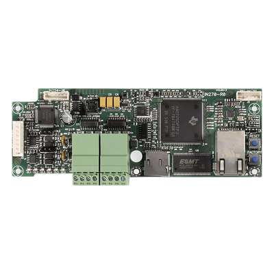 PREVIDIACCOMLAN - Módulo de Comunicaciones Seriales y TCP-IP / 2x RS232 + 2x RS485 + Ethernet LAN / 6 Protocolos Simultáneos / ONVIF / BACnet / Email y Web