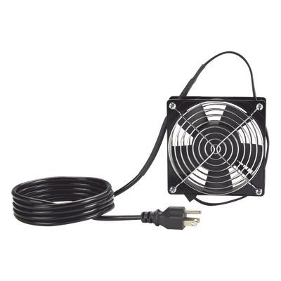 PZAEFAN - Ventilador para Gabinete / 115 Vca / 61 CFM / Cable 1.8 m (6 ft) / Dimensiones 119.1 x 119.1 x 25.4 mm